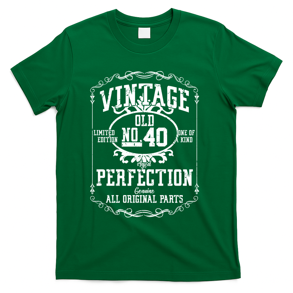 40th Birthday Genuine All Original Parts T-Shirt product image 4