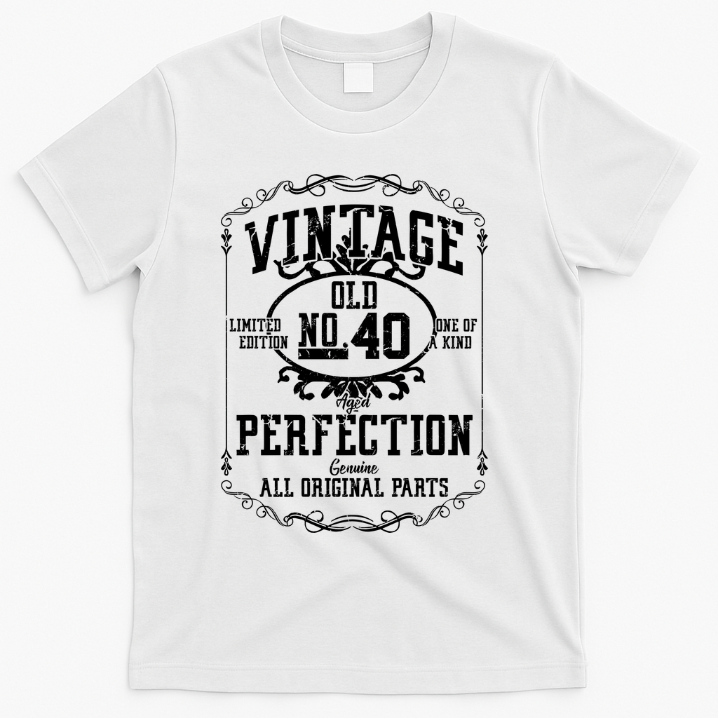 40th Birthday Genuine All Original Parts T-Shirt product image 2