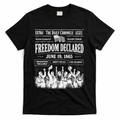 Vintage Juneteenth Freedom Declared 1865 Newspaper T-Shirt product image 1