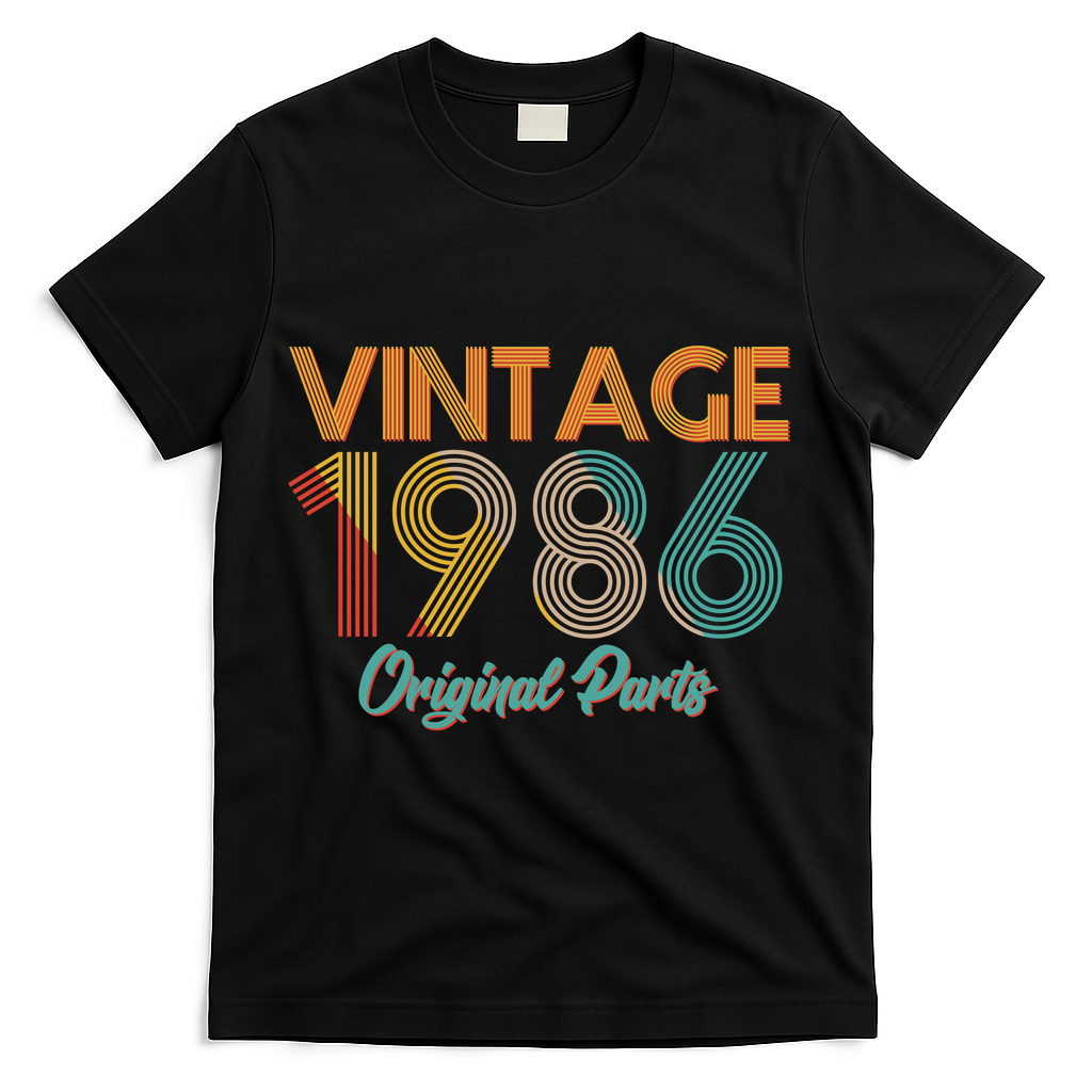 Vintage Original Parts Birthday 1986 40th T-Shirt product image 1