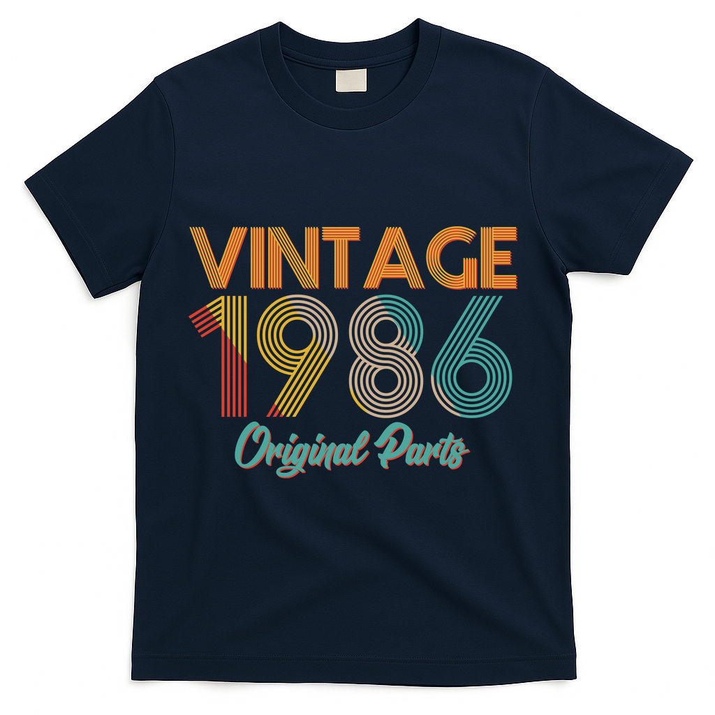Vintage Original Parts Birthday 1986 40th T-Shirt product image 3
