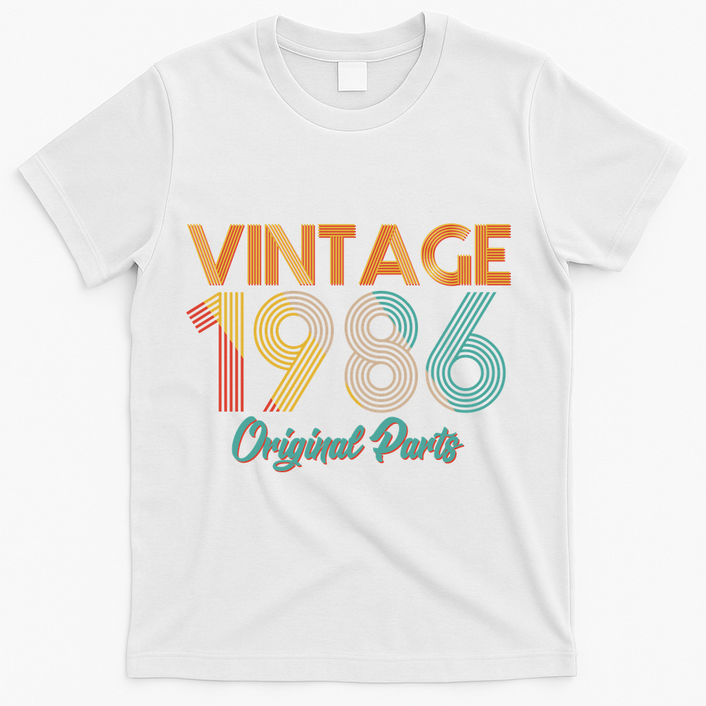 Vintage Original Parts Birthday 1986 40th T-Shirt product image 2