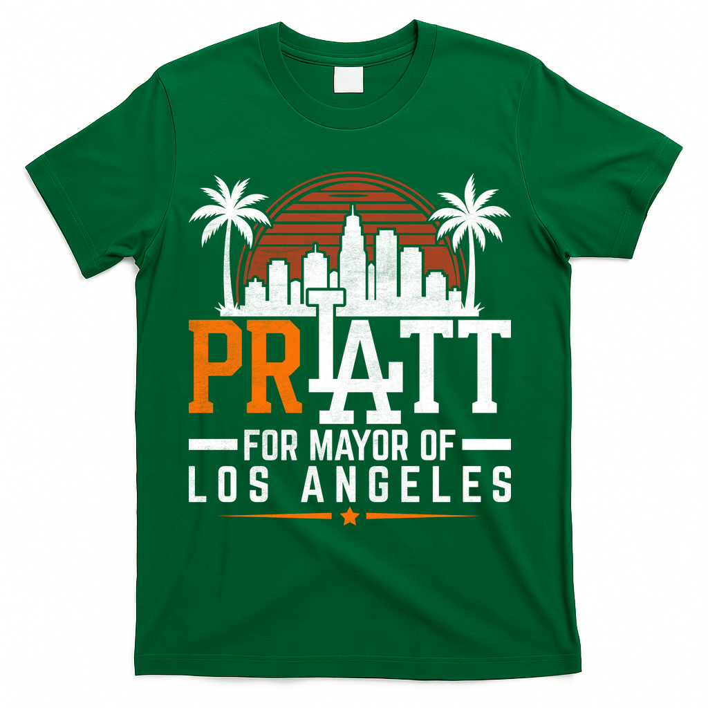 Vintage Pratt For Mayor Of Los Angeles T-Shirt product image 4