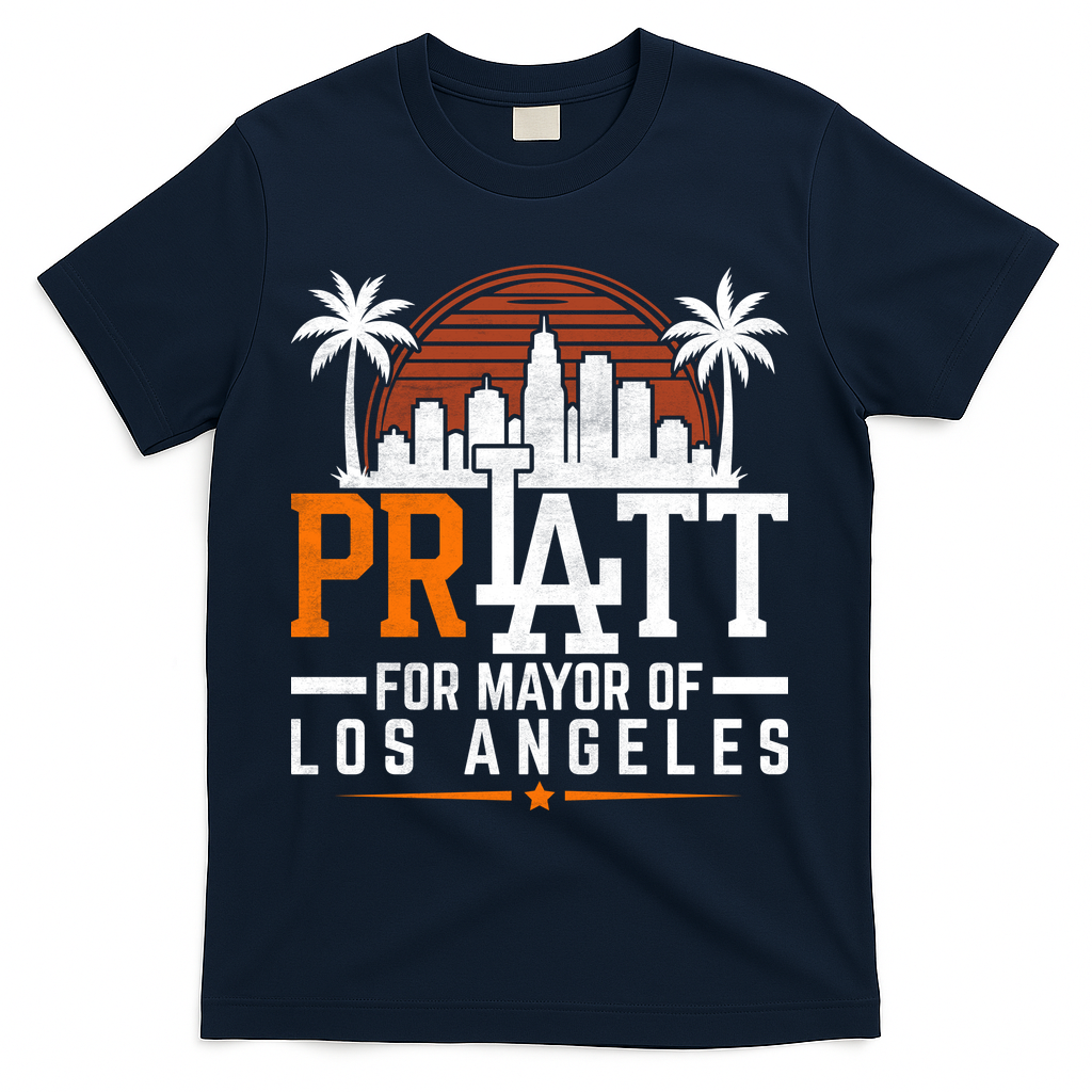 Vintage Pratt For Mayor Of Los Angeles T-Shirt product image 3