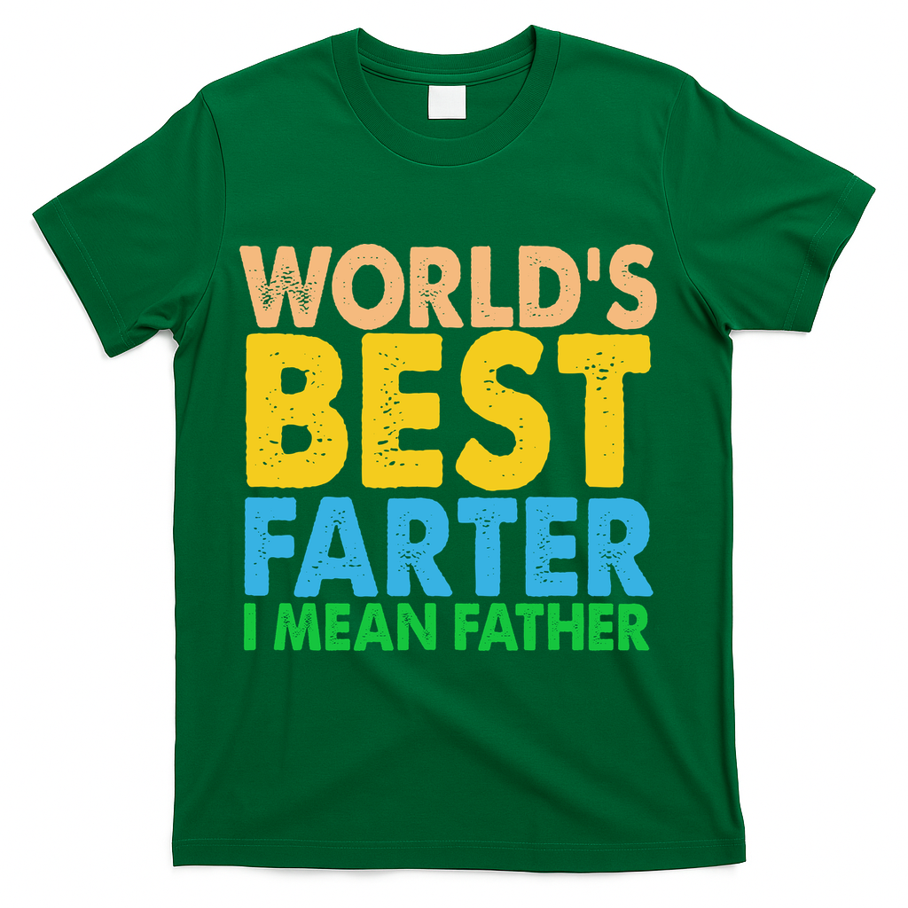 World's Best Farter Funny Humor Dad Fathers Day T-Shirt product image 4