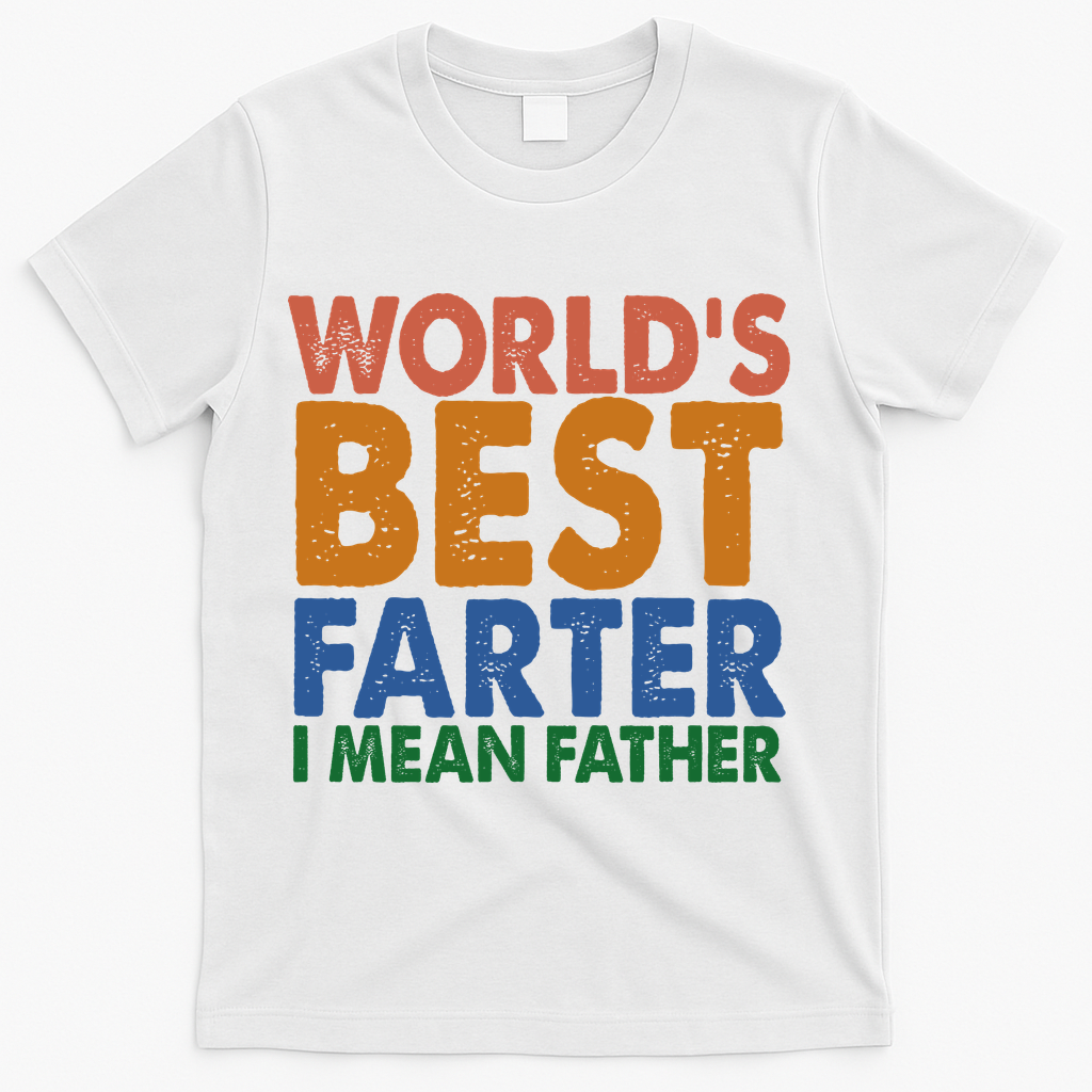 World's Best Farter Funny Humor Dad Fathers Day T-Shirt product image 2