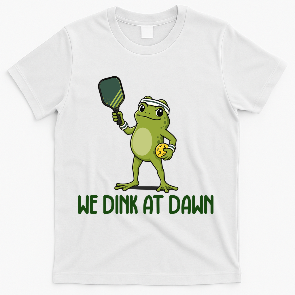 We Dink At Dawn Pickle Ball T-Shirt product image 2