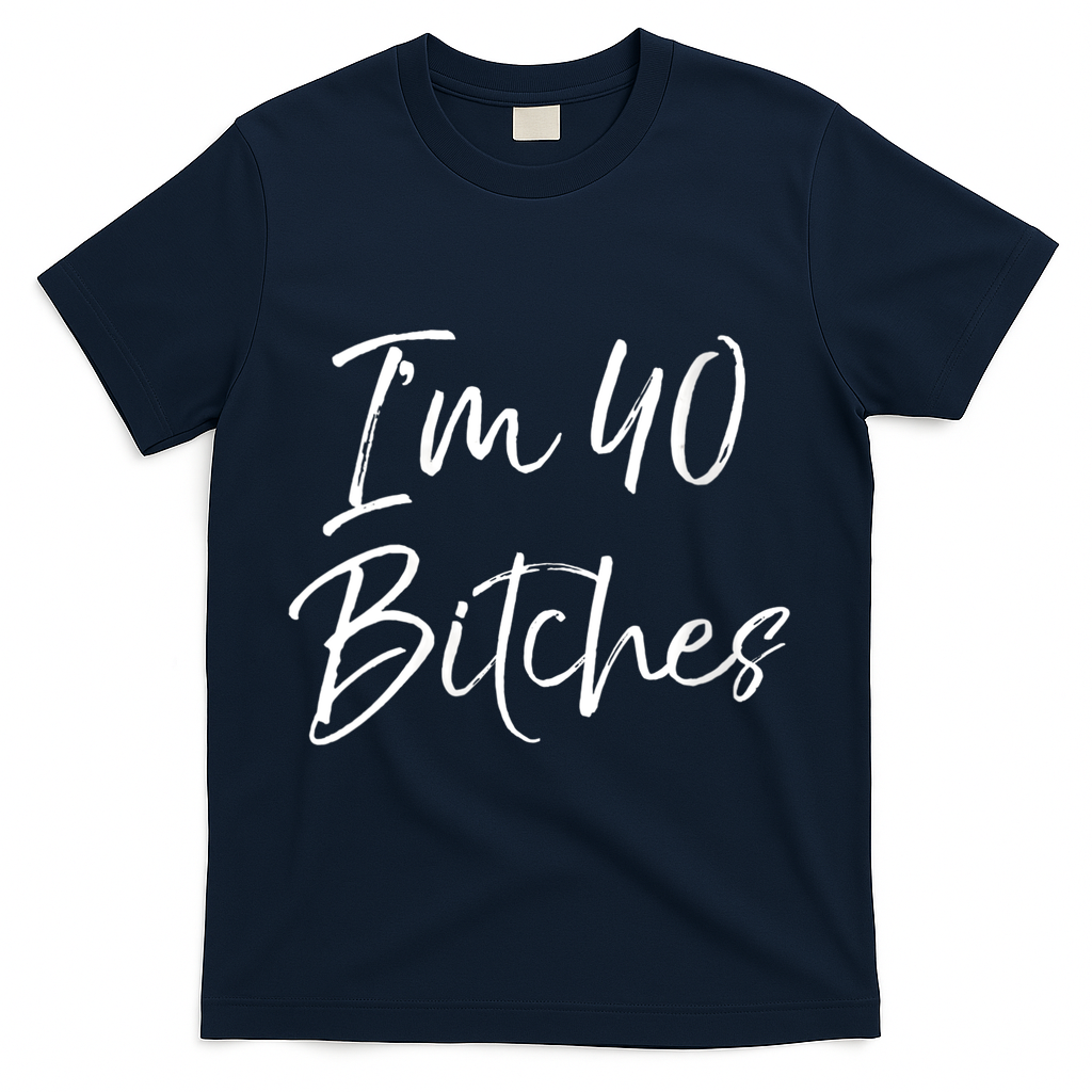Wo Funny 40th Birthday Gift for Wo Girl Cute I'm 40 Bitches product image 3